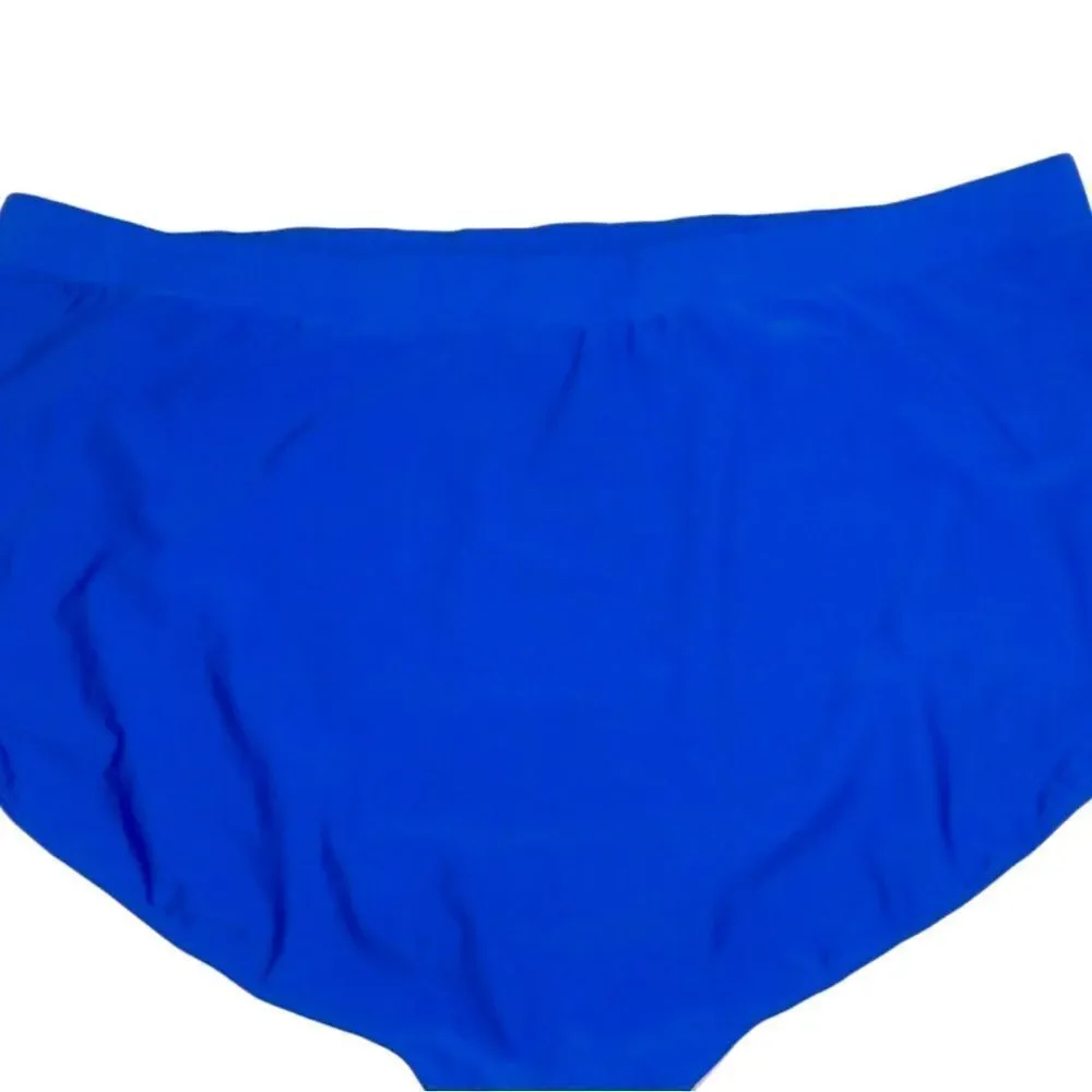 Torrid Blue Ultra High-Rise Active Swim Bottom with Pockets NWT 3 3XL
